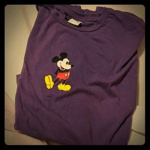 Purple mickey mouse shirt